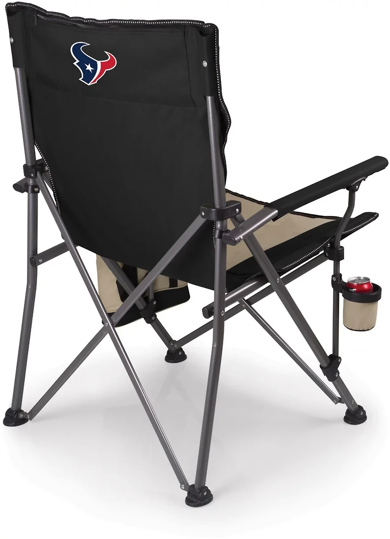 Picnic Time Houston Texans Logo Big Bear XXL Camp Chair with Cooler