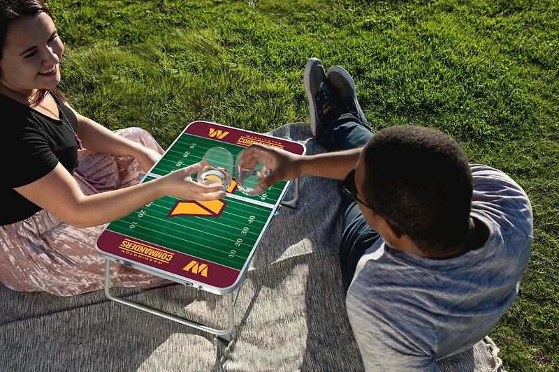 Picnic Time Washington Commanders Mini Portable Folding Table