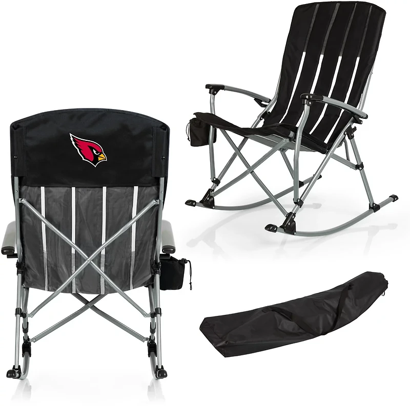 Picnic Time Arizona Cardinals Outdoor Rocking Camp Chair