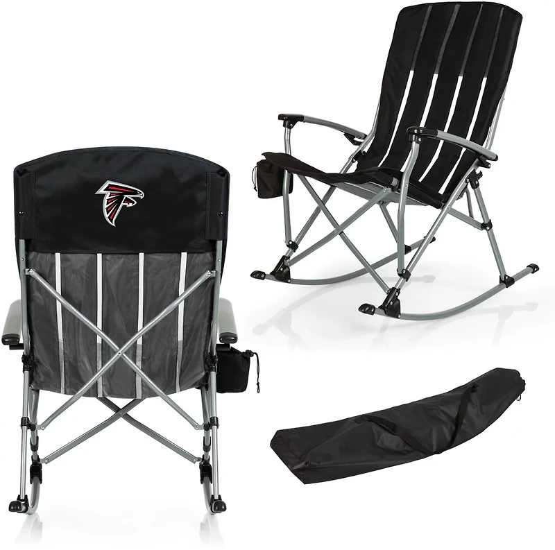 Picnic Time Atlanta Falcons Outdoor Rocking Camp Chair