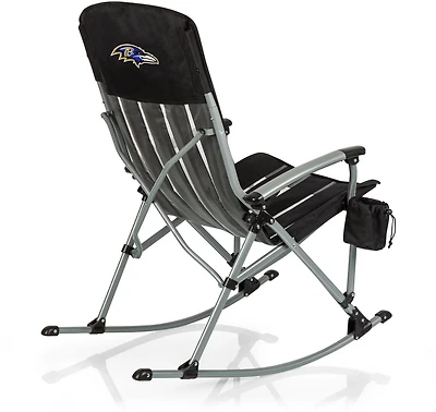 Picnic Time Baltimore Ravens Outdoor Rocking Camp Chair