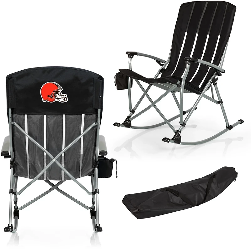 Picnic Time Cleveland Browns Outdoor Rocking Camp Chair