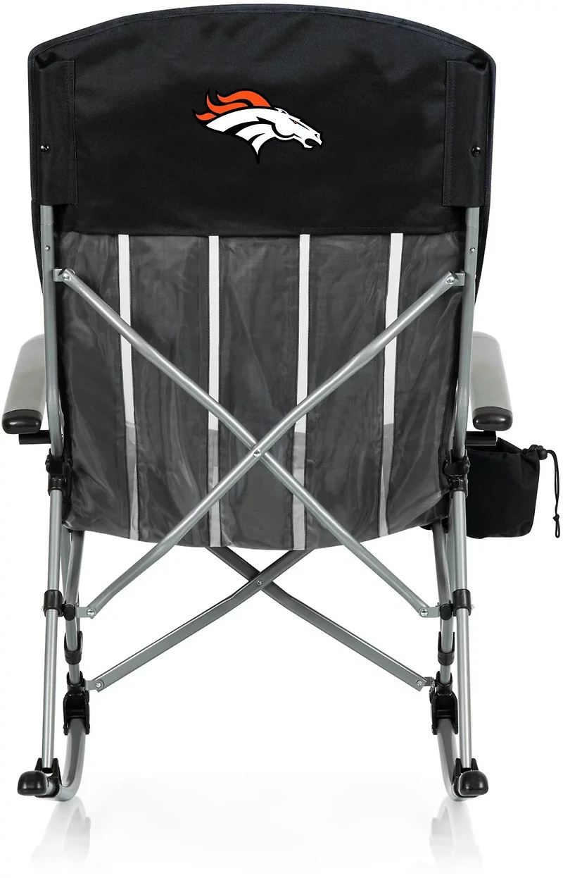 Picnic Time Denver Broncos Outdoor Rocking Camp Chair