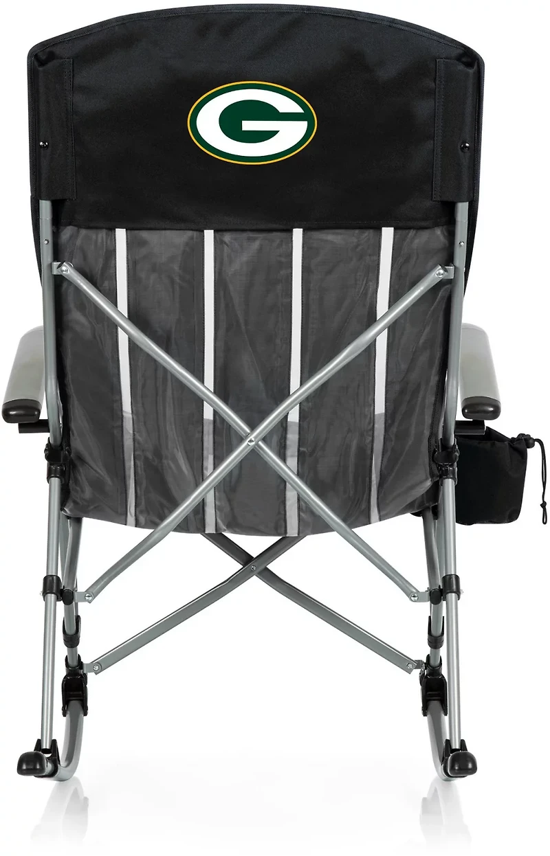 Picnic Time Green Bay Packers Outdoor Rocking Camp Chair