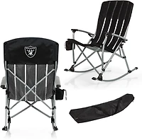 Picnic Time Oakland Raiders Outdoor Rocking Camp Chair