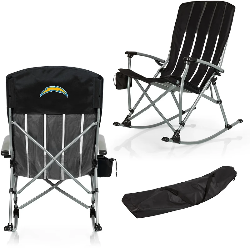 Picnic Time San Diego Chargers Outdoor Rocking Camp Chair
