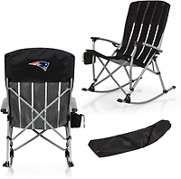 Picnic Time New England Patriots Outdoor Rocking Camp Chair