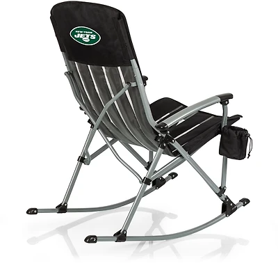 Picnic Time New York Jets Outdoor Rocking Camp Chair