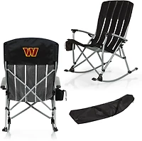 Picnic Time Washington Commanders Outdoor Rocking Camp Chair