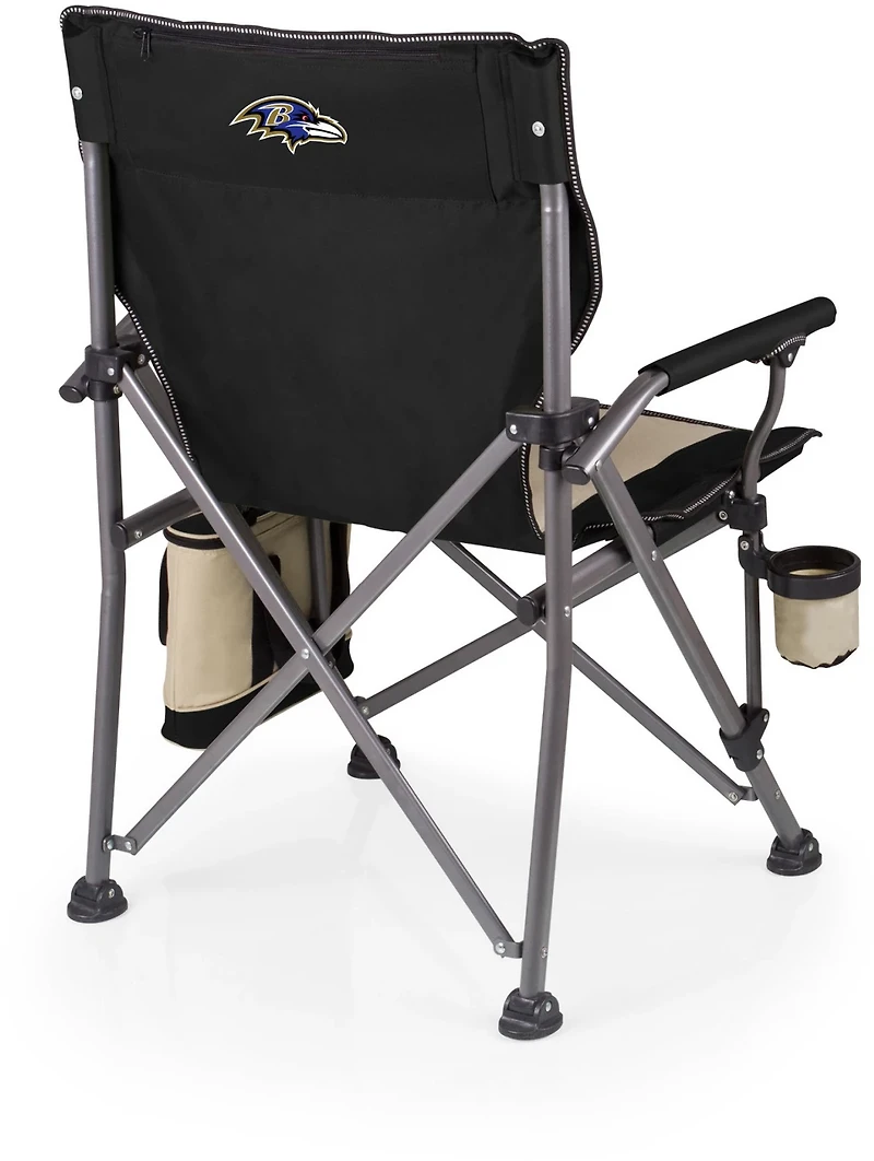 Picnic Time Baltimore Ravens Outlander Folding Camp Chair with Cooler