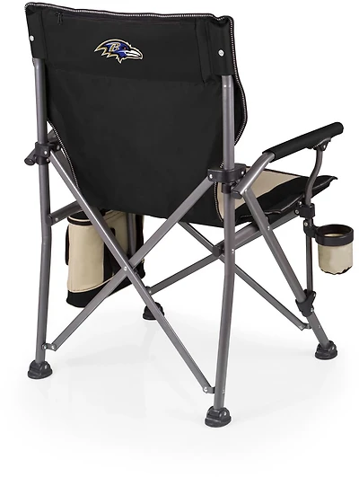 Picnic Time Baltimore Ravens Outlander Folding Camp Chair with Cooler