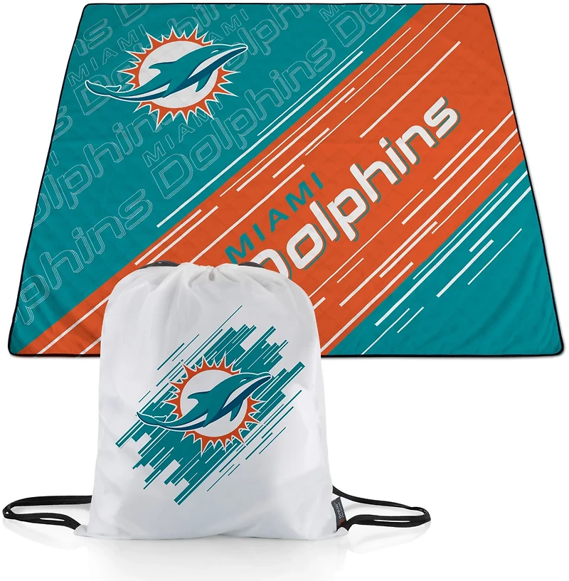 Picnic Time Miami Dolphins Impresa Picnic Blanket