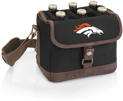 Picnic Time Denver Broncos Beer Caddy Cooler Tote with Opener