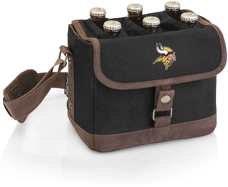 Picnic Time Minnesota Vikings Beer Caddy Cooler Tote with Opener