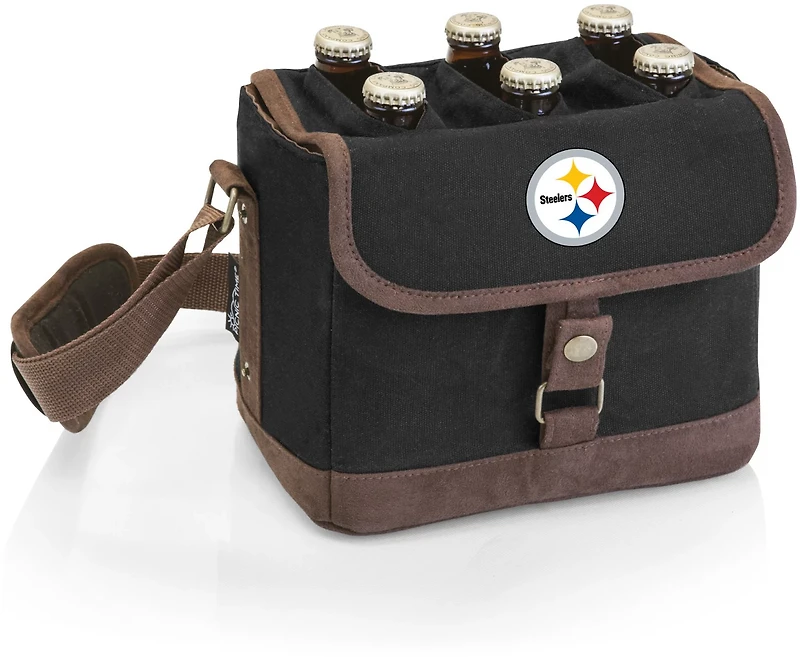 Picnic Time Pittsburgh Steelers Beer Caddy Cooler Tote with Opener