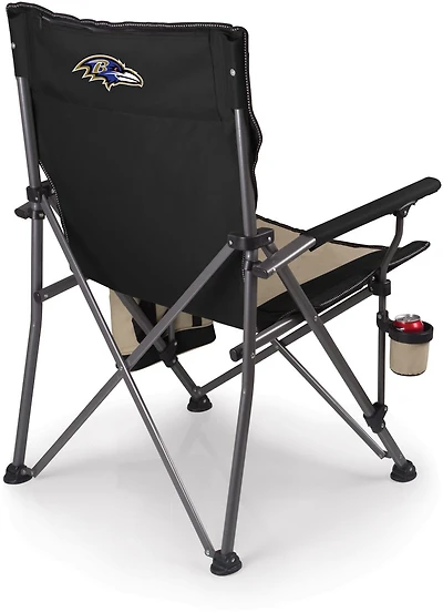 Picnic Time Baltimore Ravens Logo Big Bear XXL Camp Chair with Cooler