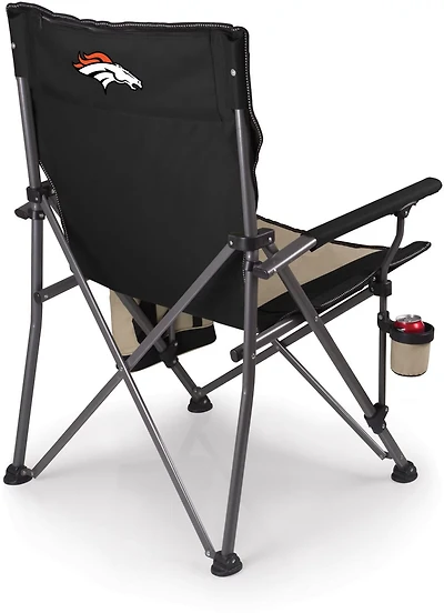 Picnic Time Denver Broncos Logo Big Bear XXL Camp Chair with Cooler