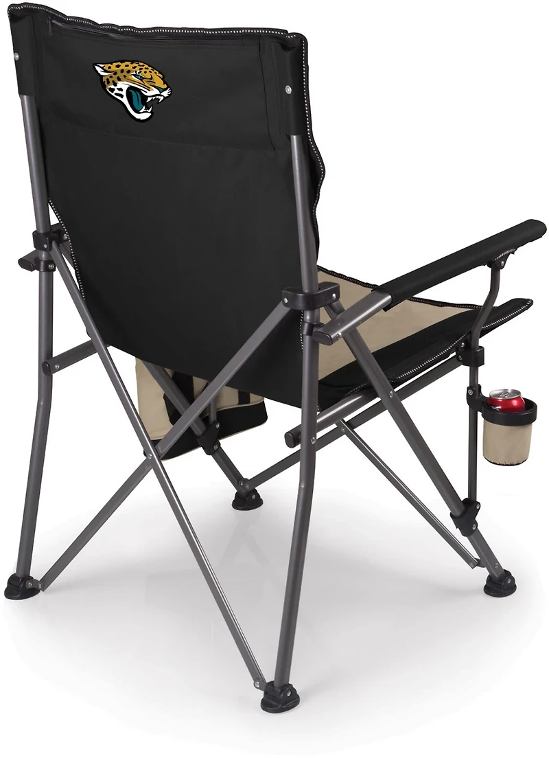 Picnic Time Jacksonville Jaguars Logo Big Bear XXL Camp Chair with Cooler