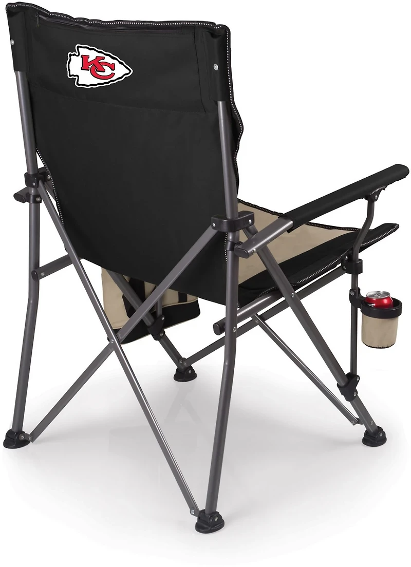 Picnic Time Kansas City Chiefs Logo Big Bear XXL Camp Chair with Cooler