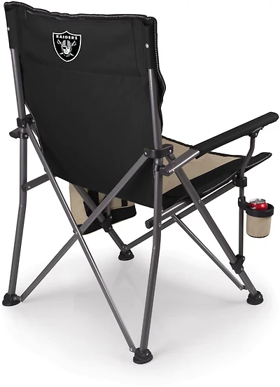 Picnic Time Las Vegas Raiders Logo Big Bear XXL Camp Chair with Cooler