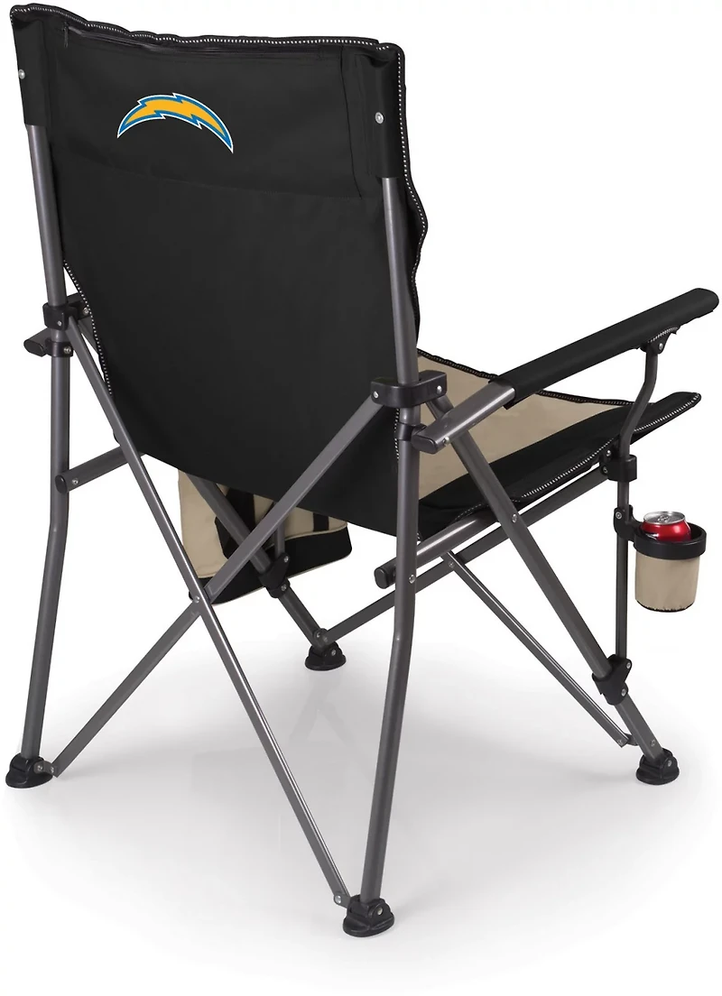 Picnic Time Los Angeles Chargers Logo Big Bear XXL Camp Chair with Cooler