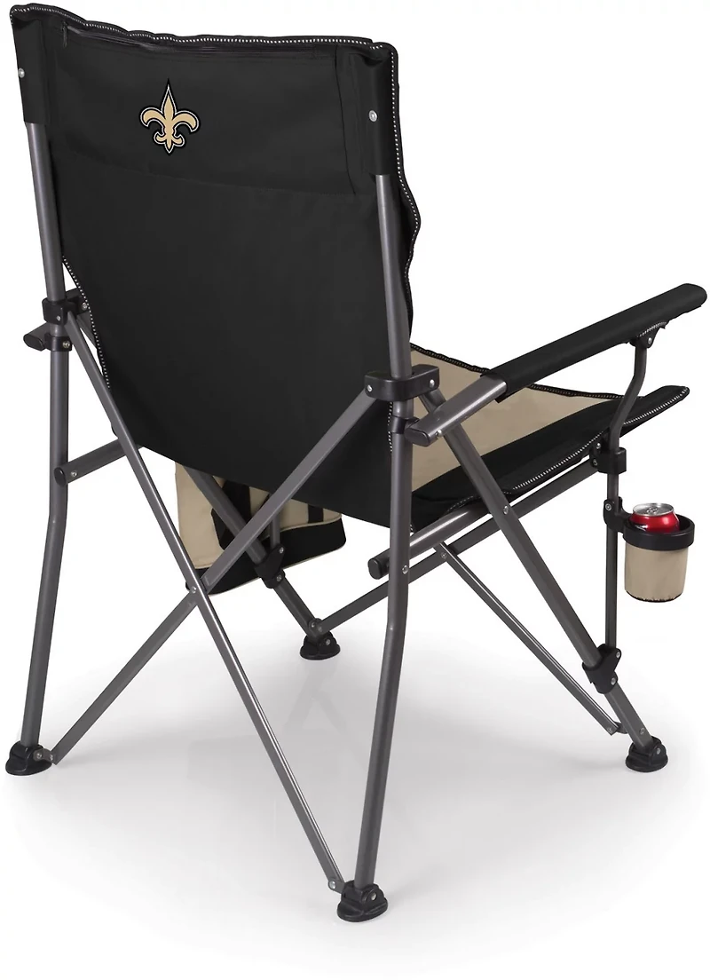 Picnic Time New Orleans Saints Logo Big Bear XXL Camp Chair with Cooler