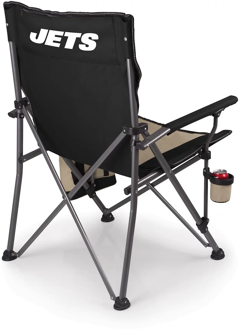 Picnic Time New York Jets Team Big Bear XXL Camp Chair with Cooler
