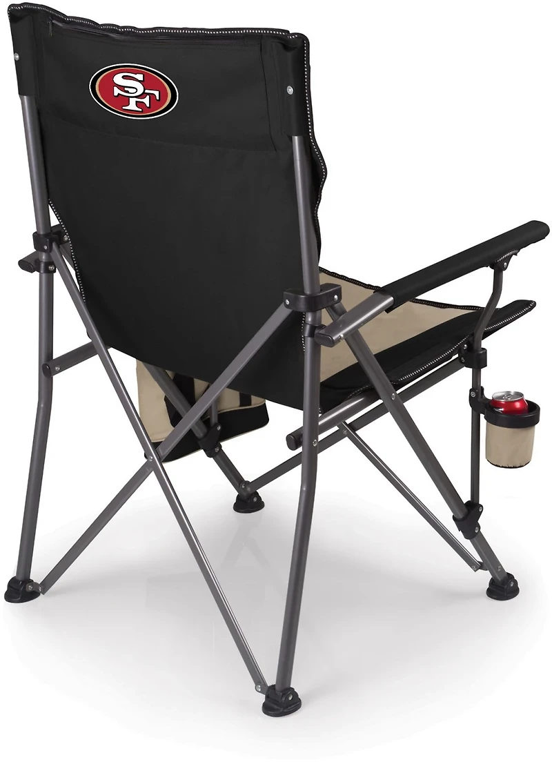 Picnic Time San Francisco 49ers Logo Big Bear XXL Camp Chair with Cooler