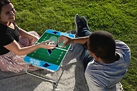 Picnic Time Carolina Panthers Mini Portable Folding Table