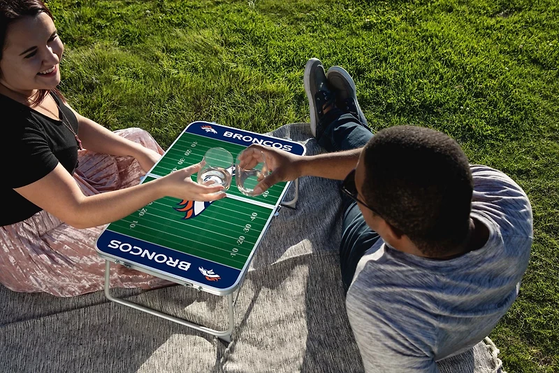 Picnic Time Denver Broncos Mini Portable Folding Table
