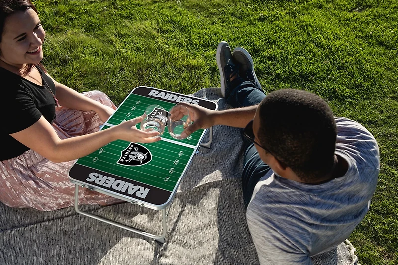 Picnic Time Oakland Raiders Mini Portable Folding Table