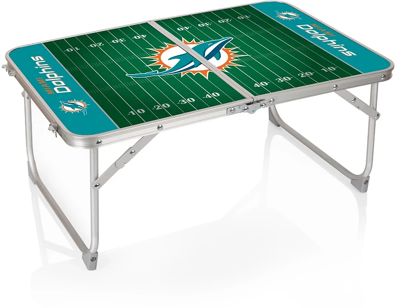 Picnic Time Miami Dolphins Mini Portable Folding Table