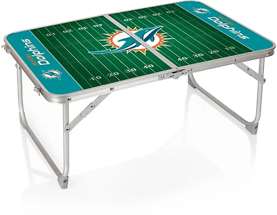 Picnic Time Miami Dolphins Mini Portable Folding Table