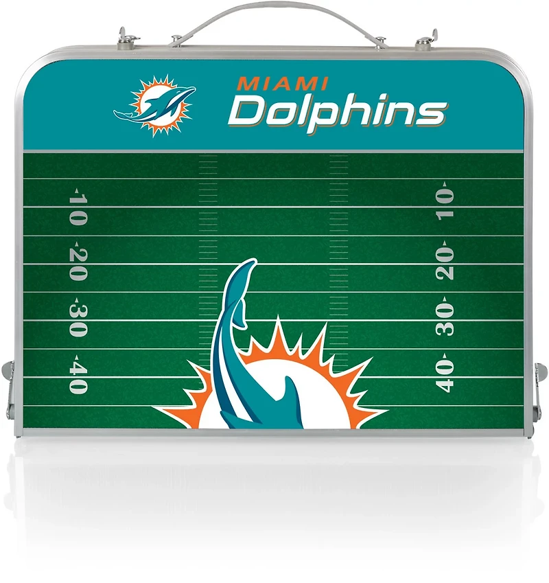 Picnic Time Miami Dolphins Mini Portable Folding Table