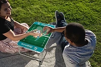 Picnic Time Miami Dolphins Mini Portable Folding Table