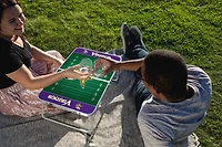 Picnic Time Minnesota Vikings Mini Portable Folding Table