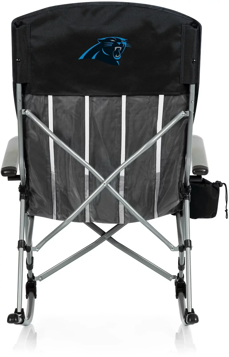 Picnic Time Carolina Panthers Outdoor Rocking Camp Chair