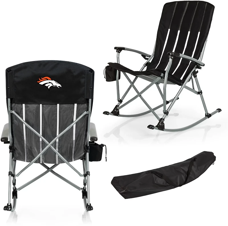 Picnic Time Denver Broncos Outdoor Rocking Camp Chair