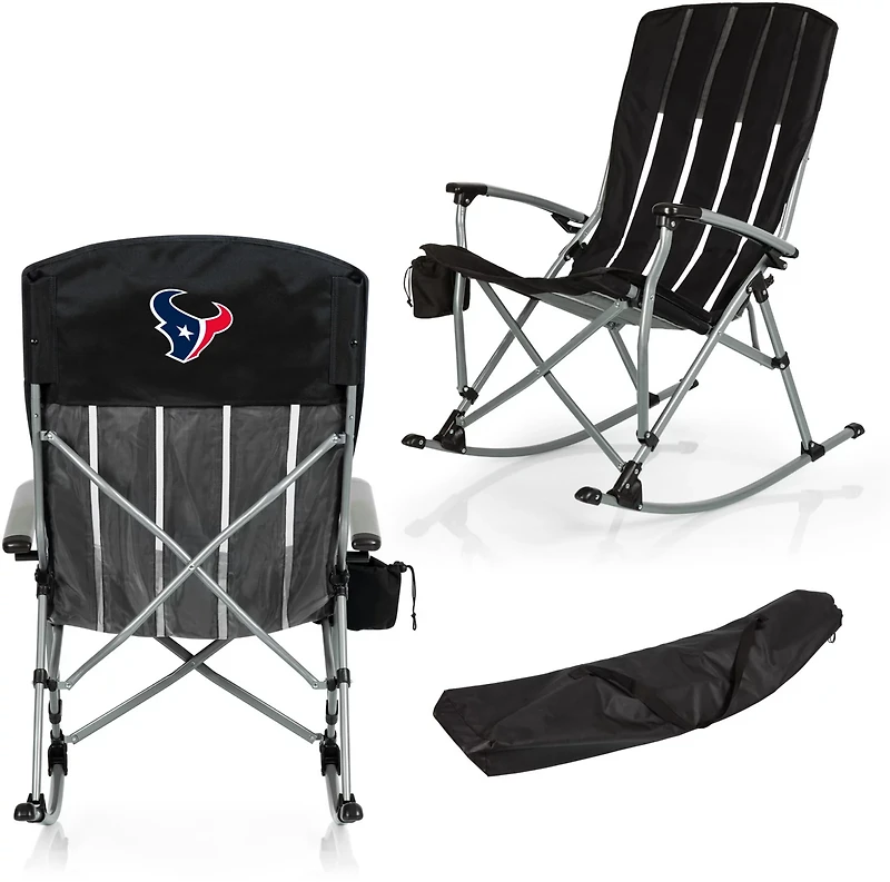 Picnic Time Houston Texans Outdoor Rocking Camp Chair