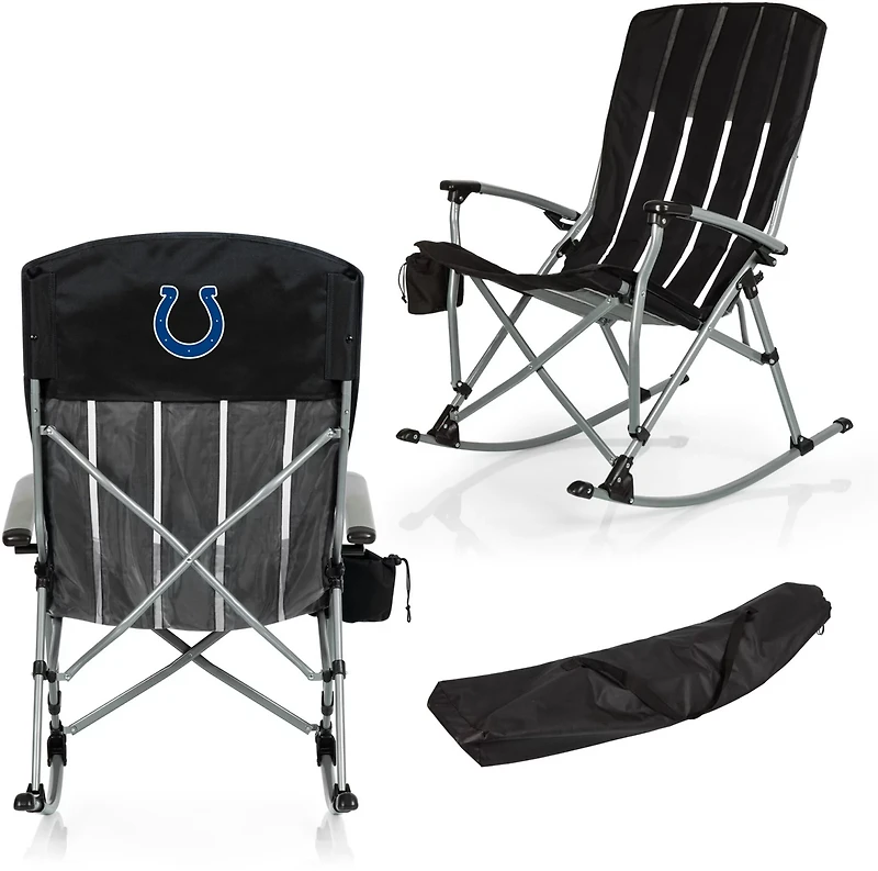 Picnic Time Indianapolis Colts Outdoor Rocking Camp Chair