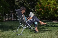 Picnic Time Oakland Raiders Outdoor Rocking Camp Chair
