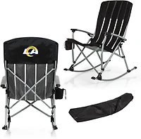 Picnic Time Los Angeles Rams Outdoor Rocking Camp Chair