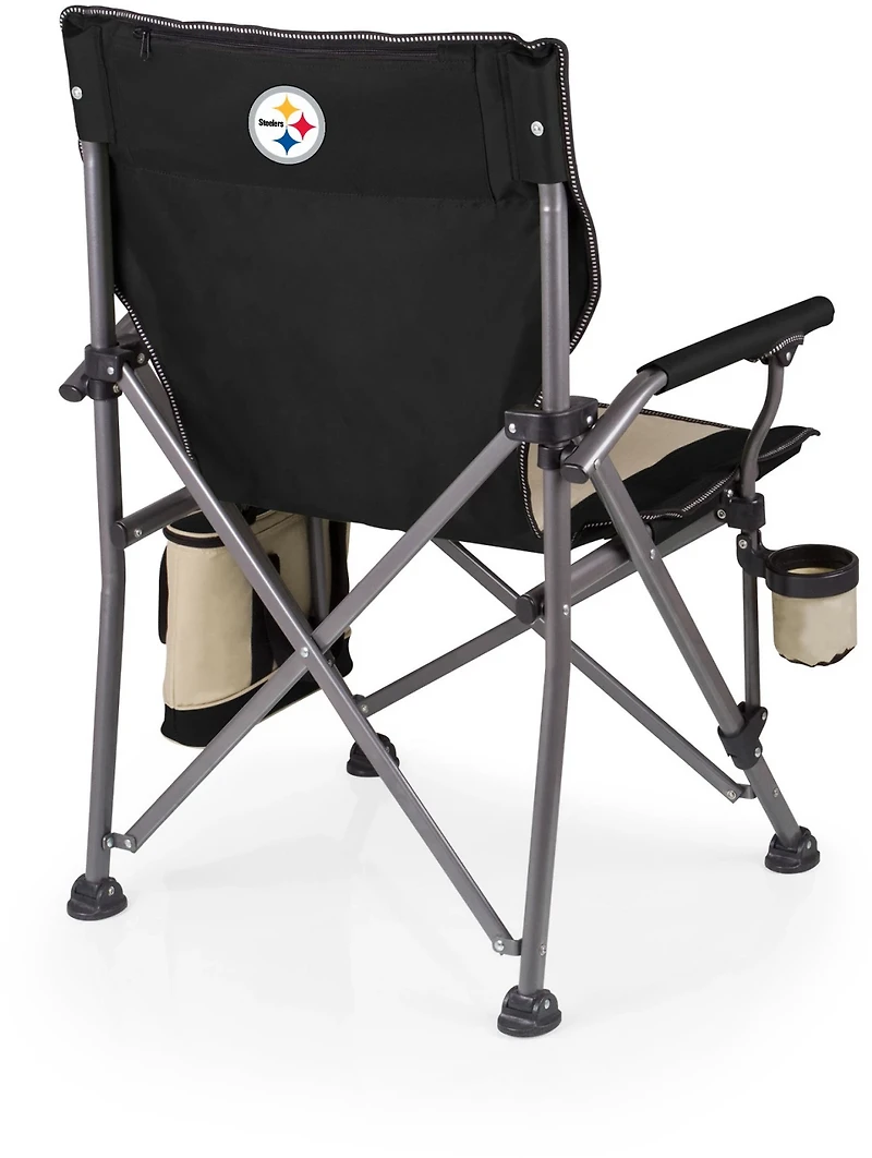 Picnic Time Pittsburgh Steelers Outlander Folding Camp Chair with Cooler