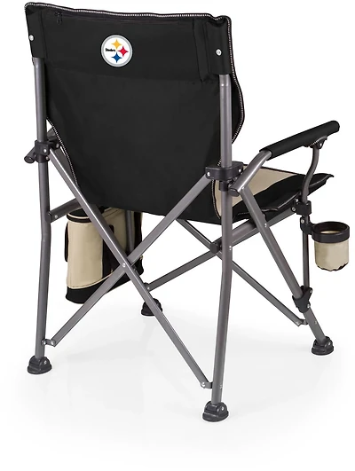 Picnic Time Pittsburgh Steelers Outlander Folding Camp Chair with Cooler