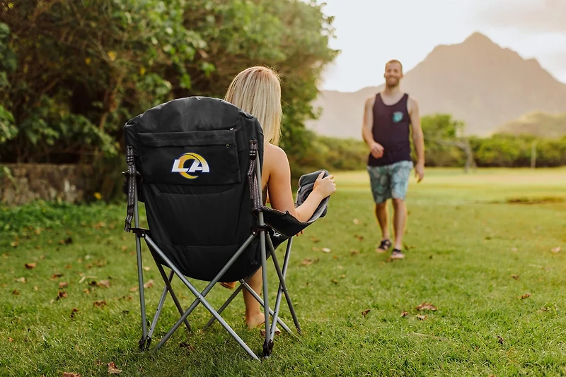 Picnic Time Los Angeles Rams Reclining Camping Chair