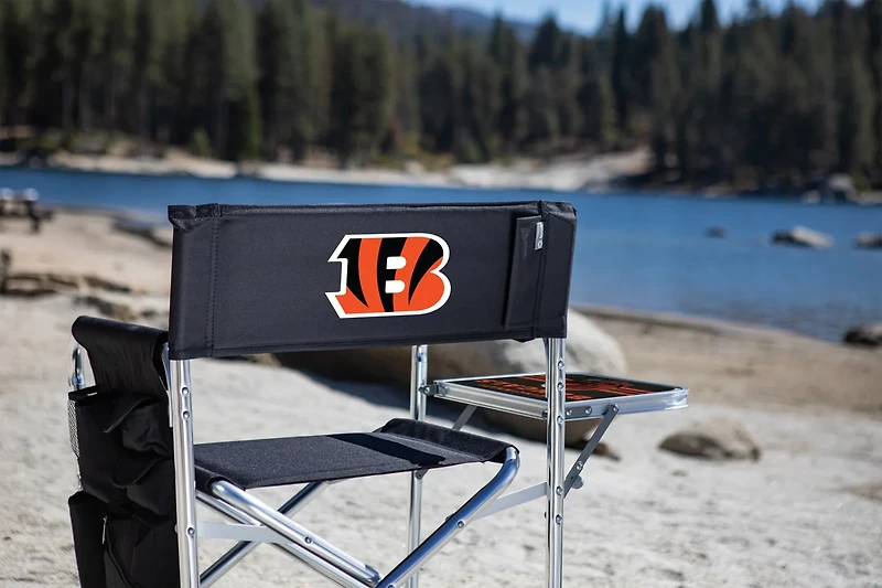 Picnic Time Cincinnati Bengals Sports Chair with Side Table