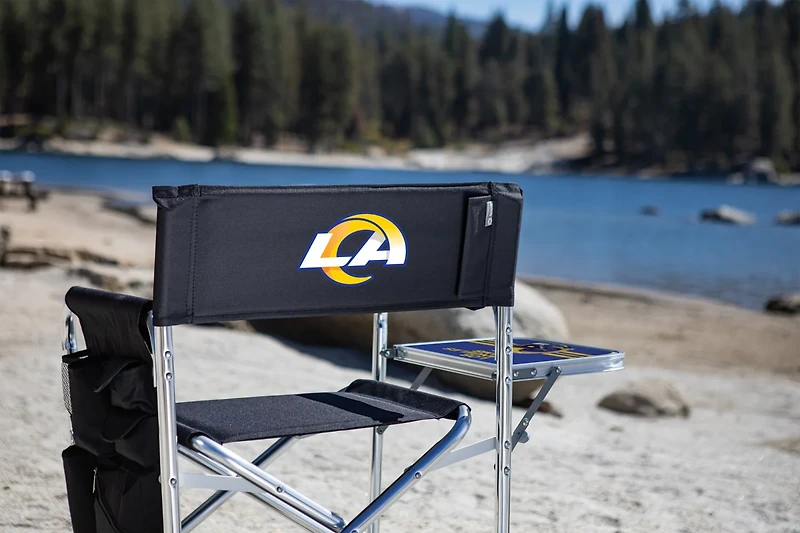 Picnic Time Los Angeles Rams Sports Chair with Side Table