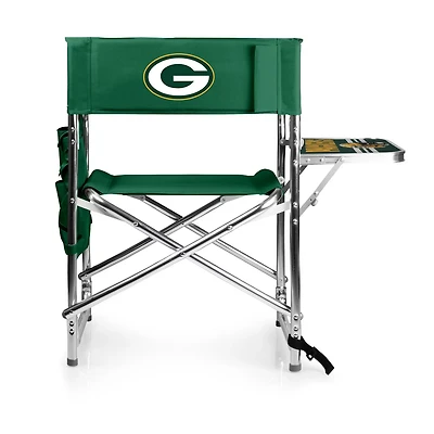 Picnic Time Green Bay Packers Sports Chair with Side Table