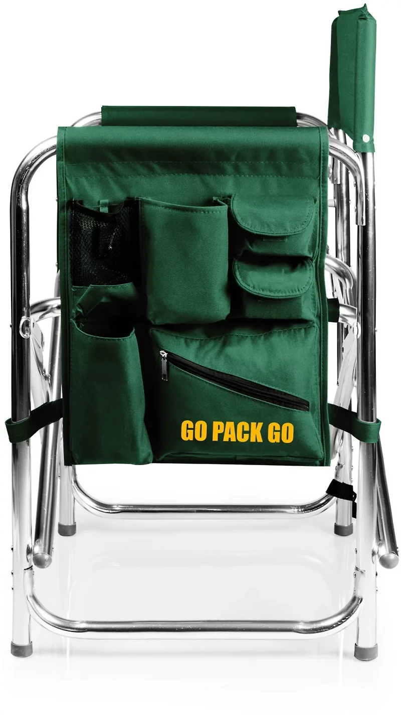 Picnic Time Green Bay Packers Sports Chair with Side Table