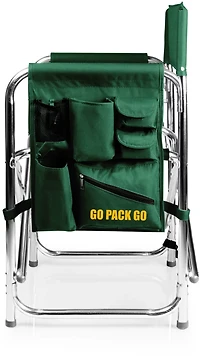 Picnic Time Green Bay Packers Sports Chair with Side Table
